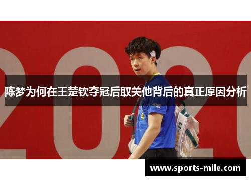 陈梦为何在王楚钦夺冠后取关他背后的真正原因分析